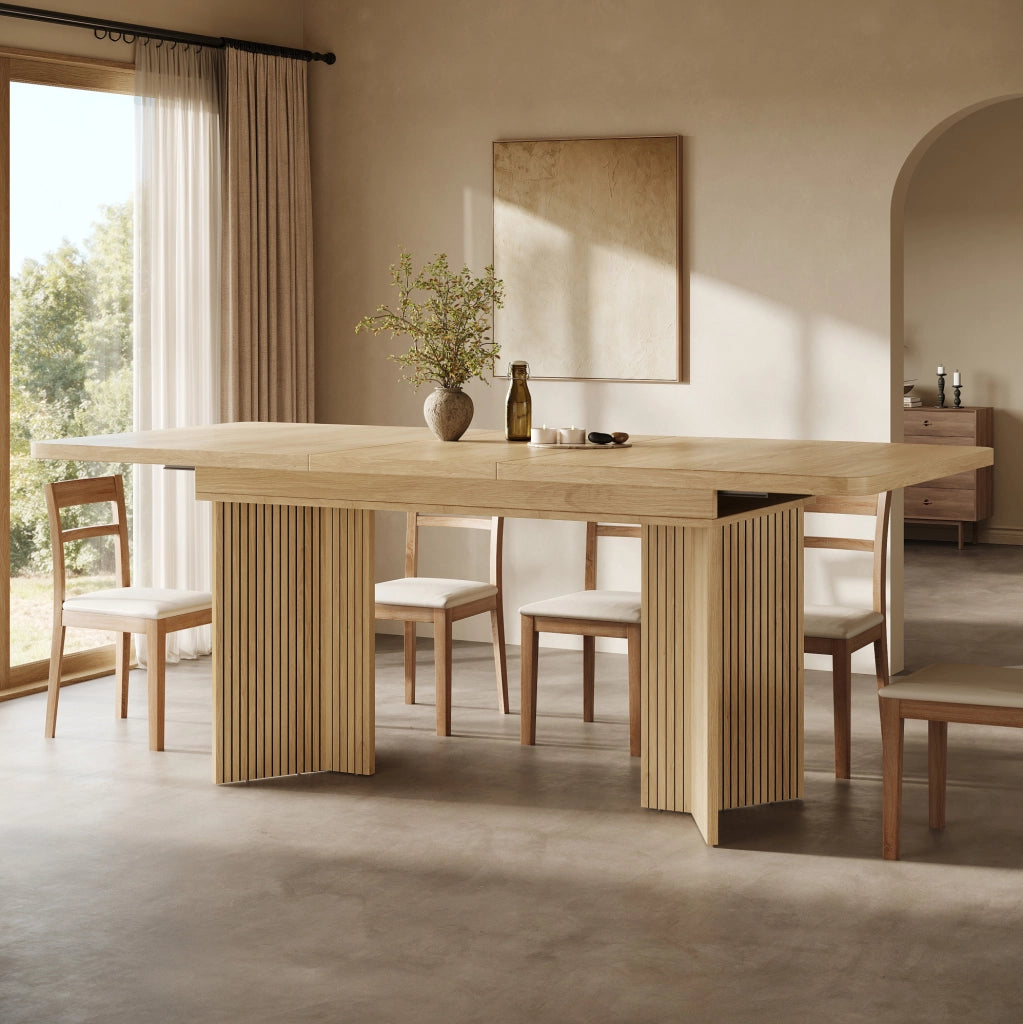 Tavolo da pranzo allungabile 120-160x80 cm in MDF