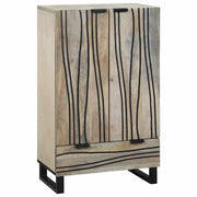 Ampia credenza rettangolare con cassetto e ante design moderno sala da pranzo 60 x 33 x 100 cm legno bianco 02_0057786