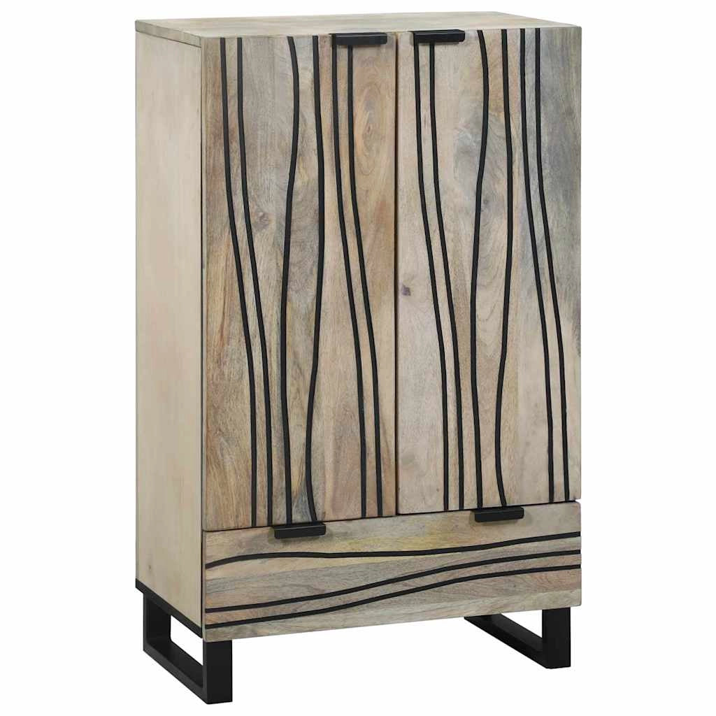 Ampia credenza rettangolare con cassetto e ante design moderno sala da pranzo 60 x 33 x 100 cm legno bianco 02_0057786