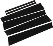 Bekleding per B-stijlpale 6 Stuks - Materiale PC - Nero Lucente - Acqua-Resistente - Decorazione Auto - Adesivo Auto