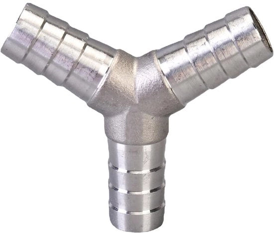 Connettori Y a 20 mm - Adattatore di Sostegno per Tubo in Acciaio Inossidabile - Fitting a 3 vie - Duro e Resistente ai Sfregamenti - Resistente alla Corrosione - Adattatore per Tubi