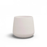 Vaso moderno di design Ø53 H55 in polimero bianco resistente per interno ed esterno - Made in Italy - Monacis