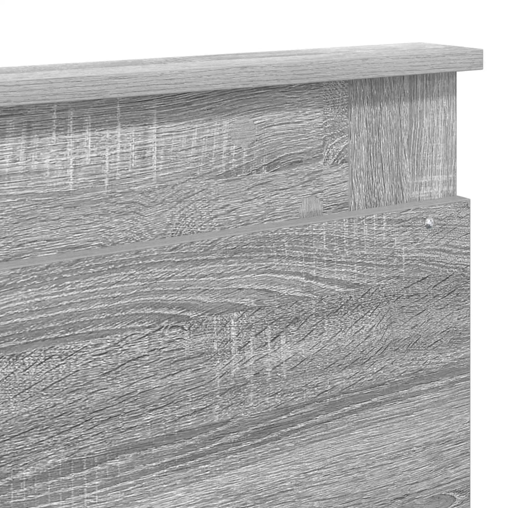 Testiera con testiera Grigio Sonoma 200 cm Legno multistrato 887422