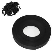 IDMarket - Set di lamelle oscuranti, arella in PVC nero L. 60 M per pannello a rete