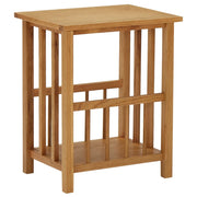 Tavolino con Portariviste 45x35x55 cm Massello di Rovere cod mxl 78423