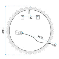 Specchio Led 60cm Yh-3564