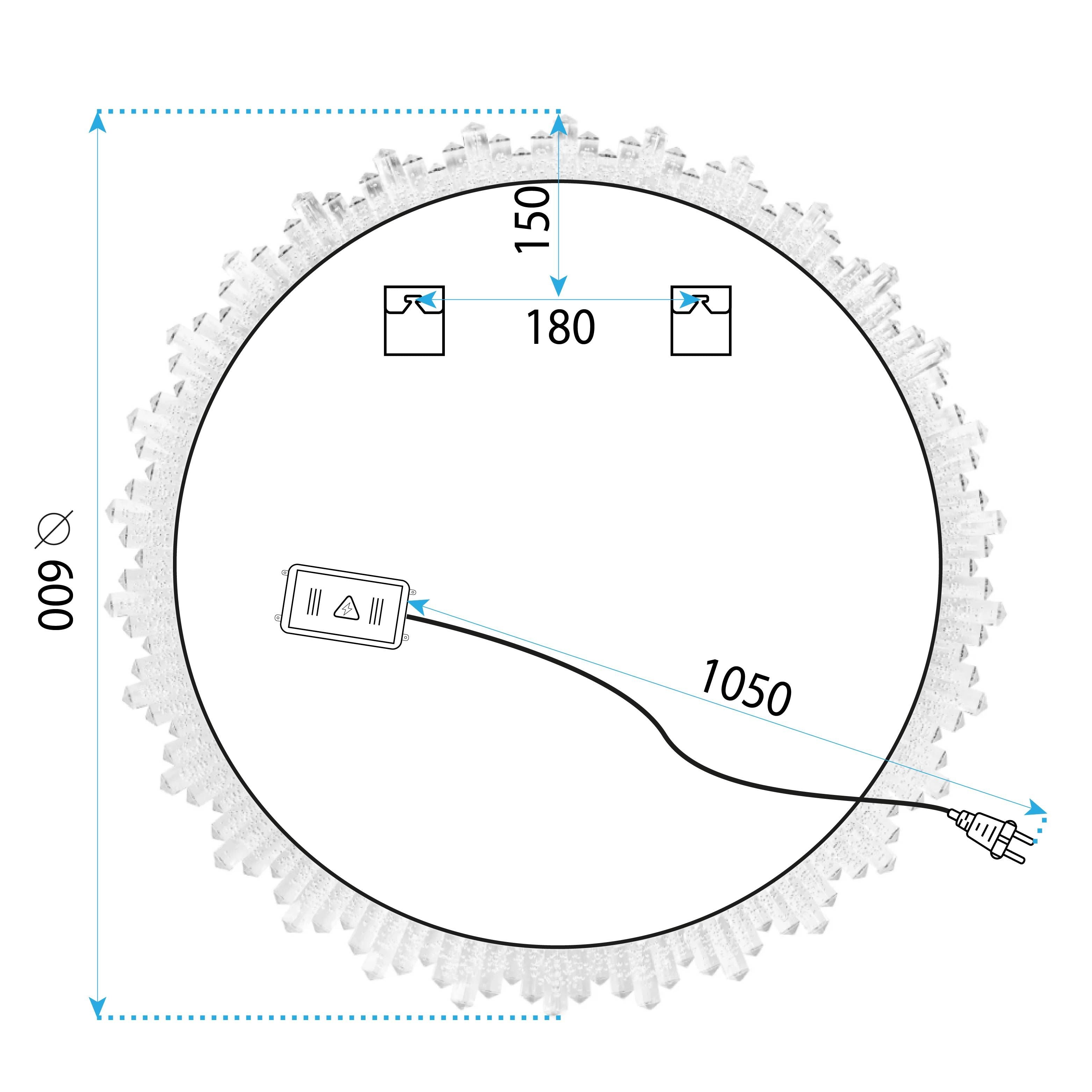 Specchio Led 60cm Yh-3564
