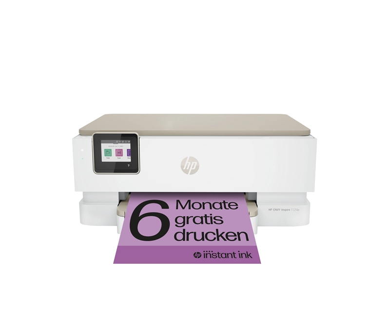 HP ENVY Inspire 7224e Wireless All-in-One Colore Stampante, Instant Ink; Fotocopiatrice, scanner