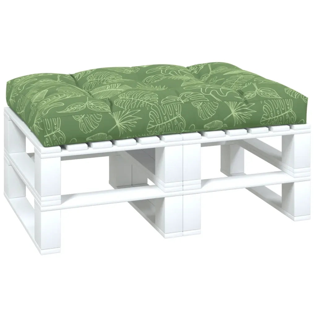 Cuscino per Pallet con Motivo a Foglie 120x80x12 cm in Tessutocod mxl 70315