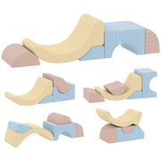 Set Costruzioni Morbide per Bambini ¨C zephmum ¨C Tessuto Effetto Velluto e Spugna, Multicolore