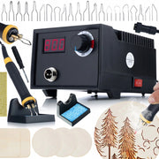 Stazione Pirografia 60W Rosfix Black Fenix RBB60W – Display Temperatura | 20 Grotte | Legno, Pelle, Sughero