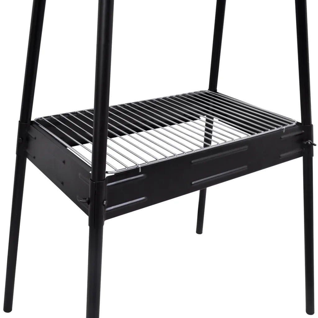 Barbecue elettrico rettangolare da giardino con grill e supporto cod mxl 57437