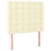Testiera | Testata Crema 100x5x118/128 cm Similpelle