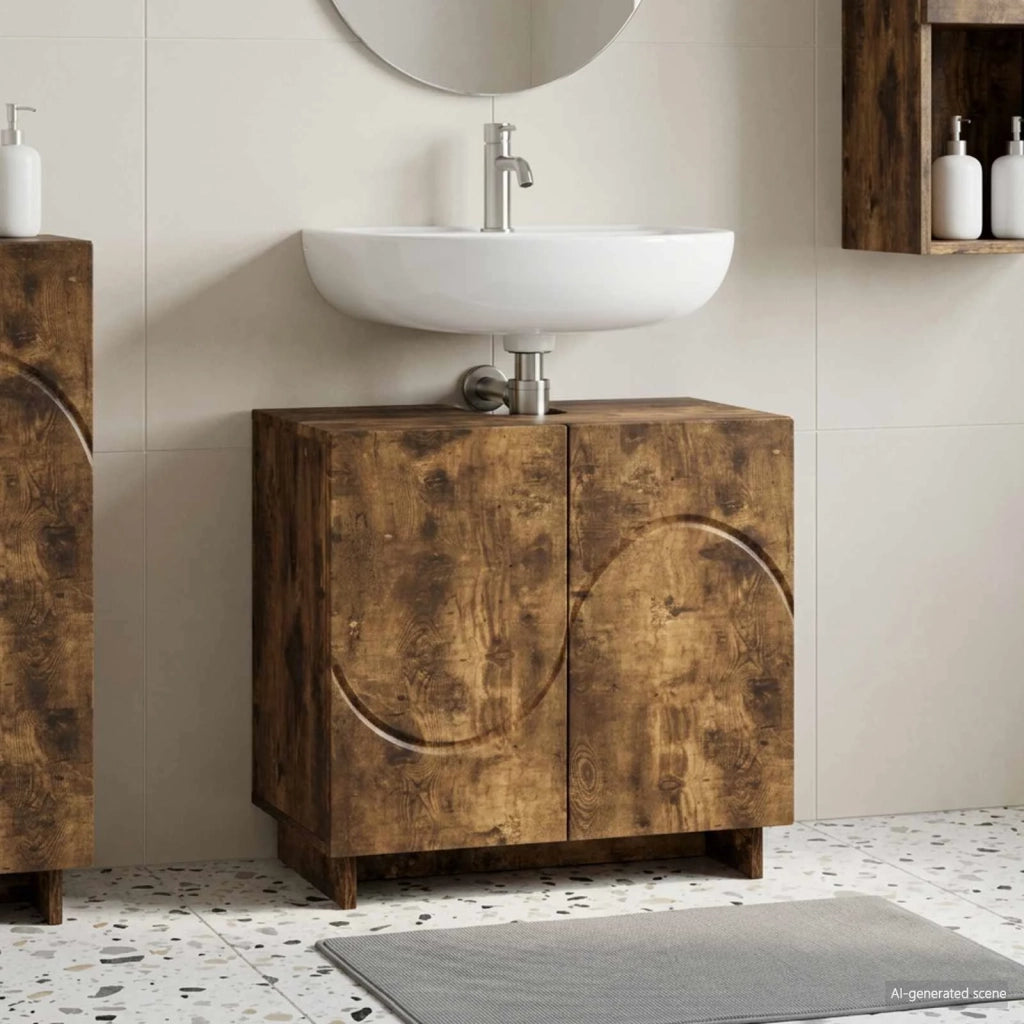 Mobile da bagno Rovere Fumo 60 x 41 x 58 cm 8011617