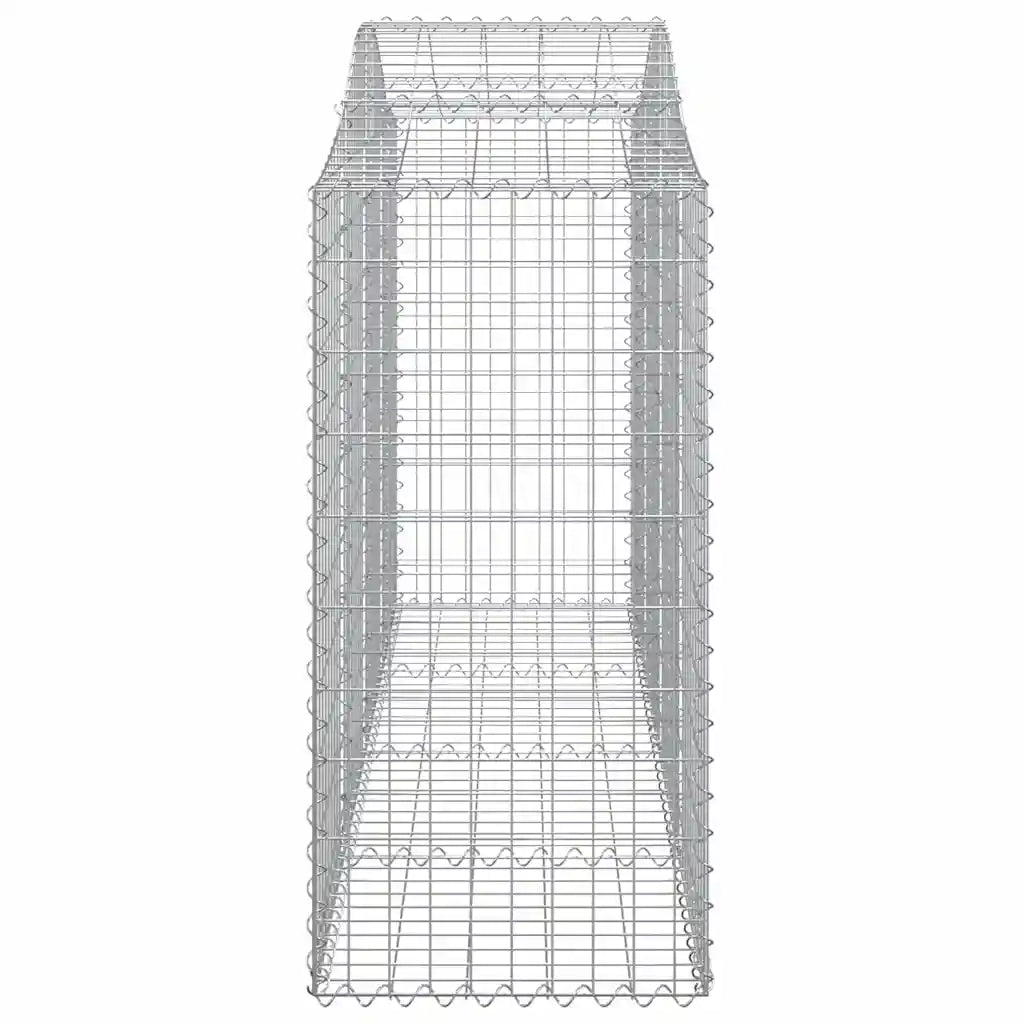 Cesti Gabbioni ad Arco 8 pz 200x50x100/120 cm Ferro Zincato 3145646