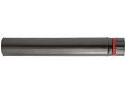 TUBO PORCELLANATO PER STUFE A PELLET NERO OPACO ALA PELLET ECO  ø mm.80x500h.    ALA