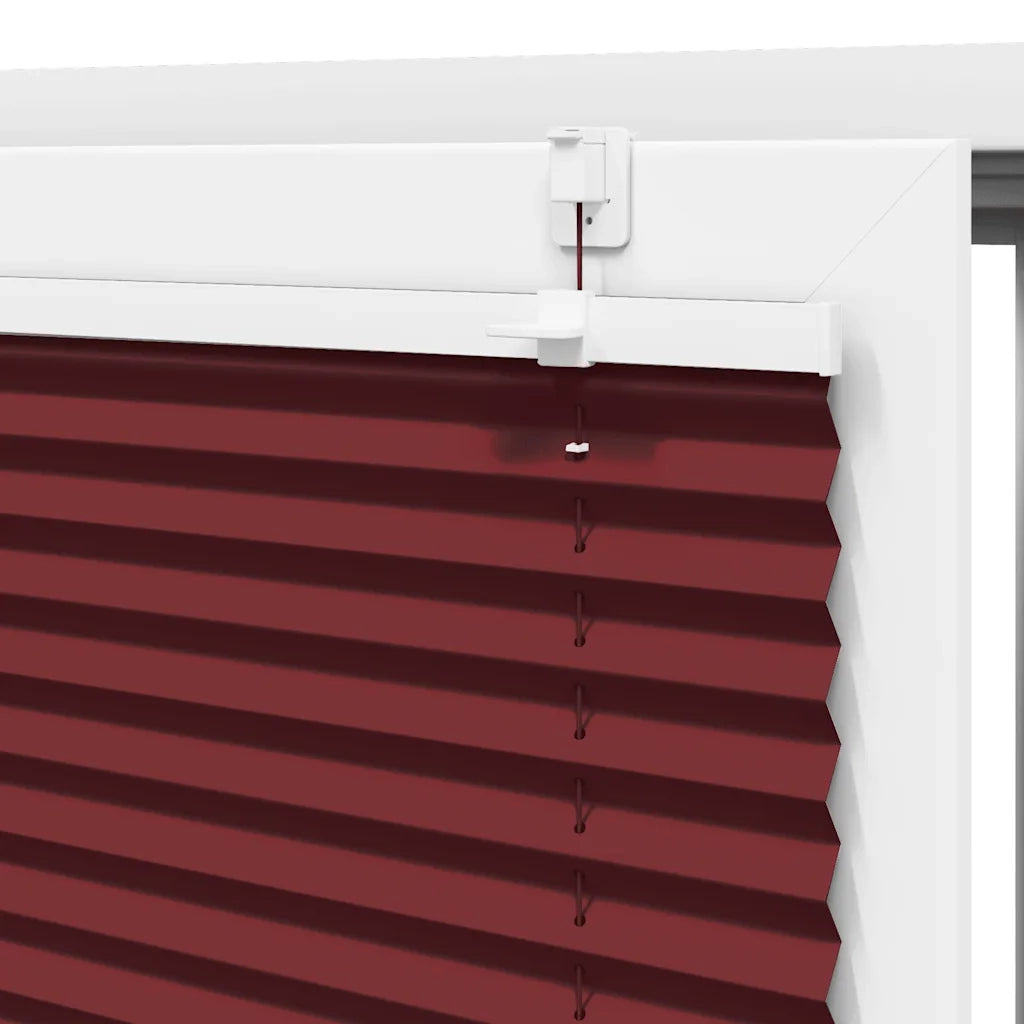Tenda Plissettata Rosso Bordeaux 70x200 cm Larghezza Tessuto 4015256