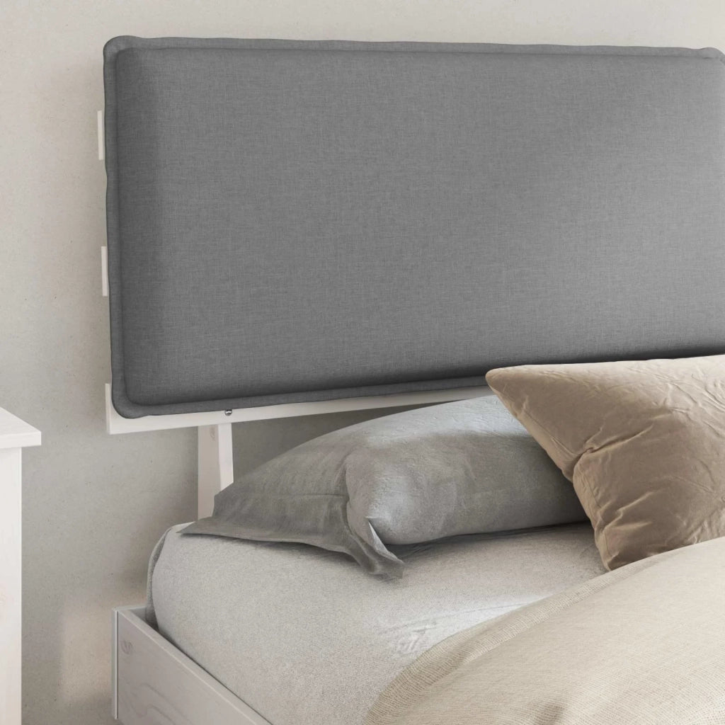 Letto con Testiera Rivestita Grigio chiaro 180 x 200 cm 3398073