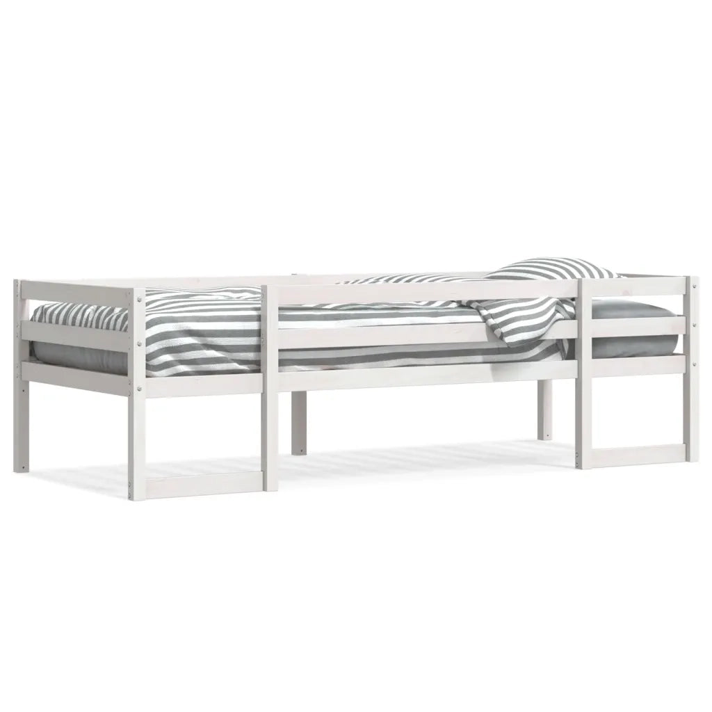 Giroletto per Bambini-Struttura Letto Bambini Bianco 90x190cm in Legno Massello di Pino 983826