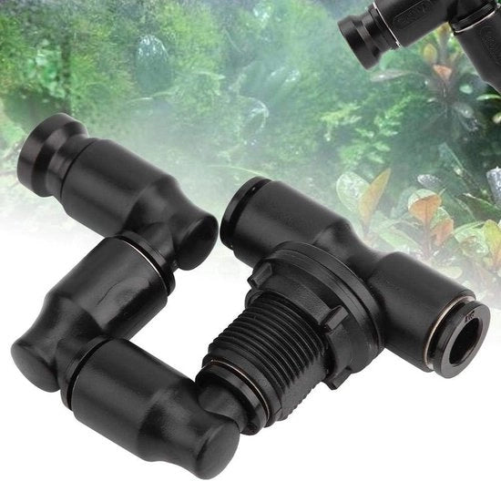 Fogger per Reptiliario Adattabile - Sistema di Nebulizzazione per Terrario - Nero Sistema di Raffreddamento per Serbatoio di Stile Regno della Foresta.