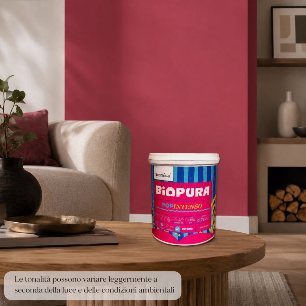 Popintenso palestra e decori interni pittura murale lavabile e coprente cromika *** formato 0,750 lt, colore- anguria...