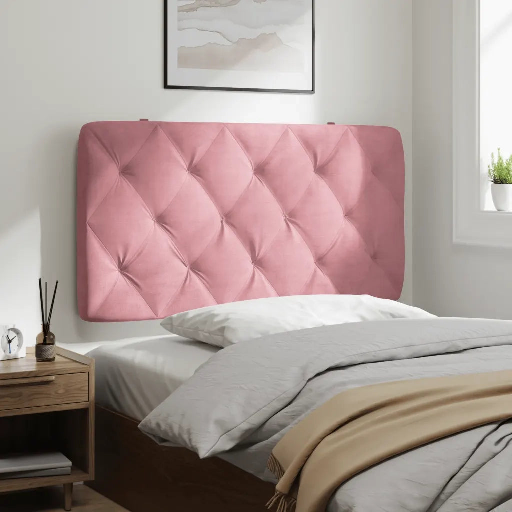 Cuscino Testiera Rosa 100 cm in Velluto 374719