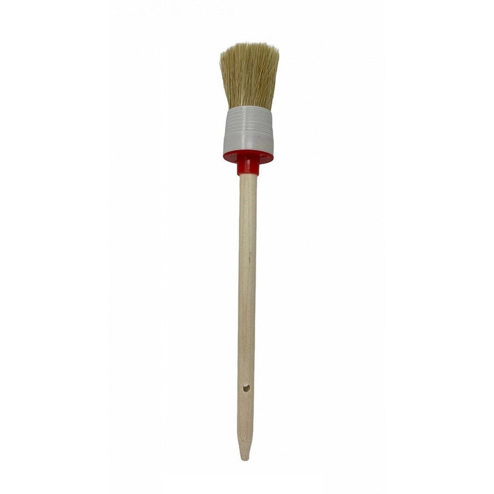 Trade Shop - Set 3 Pennelli A Testa Tonda Setole Naturali Per Pittura Varie Dimensioni 90299 -