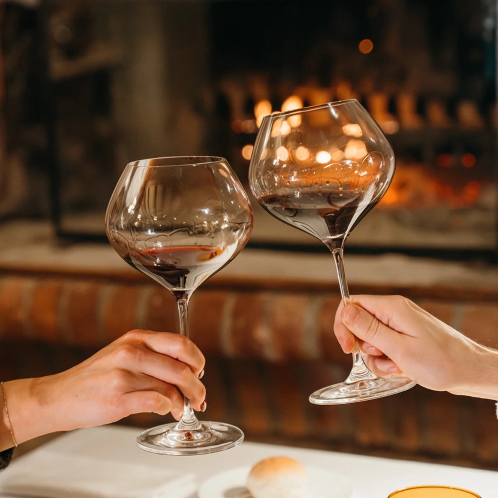 Eventi Set 6 Calici per Vini Rossi Invecchiati in Vetro Sonoro Superiore Senza Piombo da 76 cl, Design Elegante per Degustazione Professionale