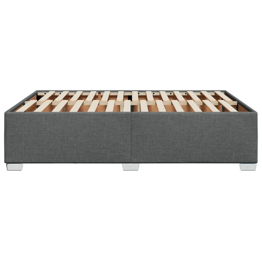 Giroletto senza Materasso Grigio Scuro 140x200 cm Tessuto
