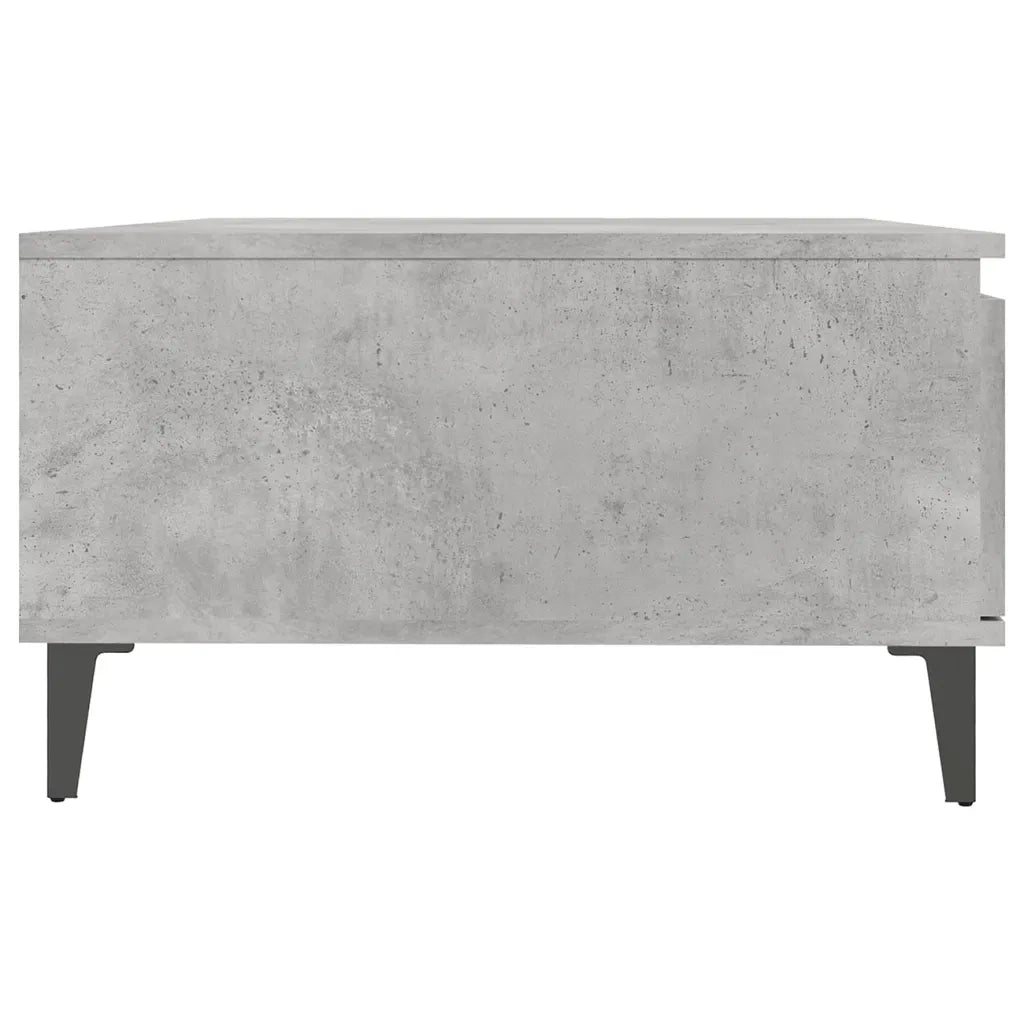 Tavolino da Salotto Grigio Cemento 90x60x35 cm in Truciolato cod mxl 29769