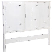 Testiera in legno bianco, 150x6x130h cm