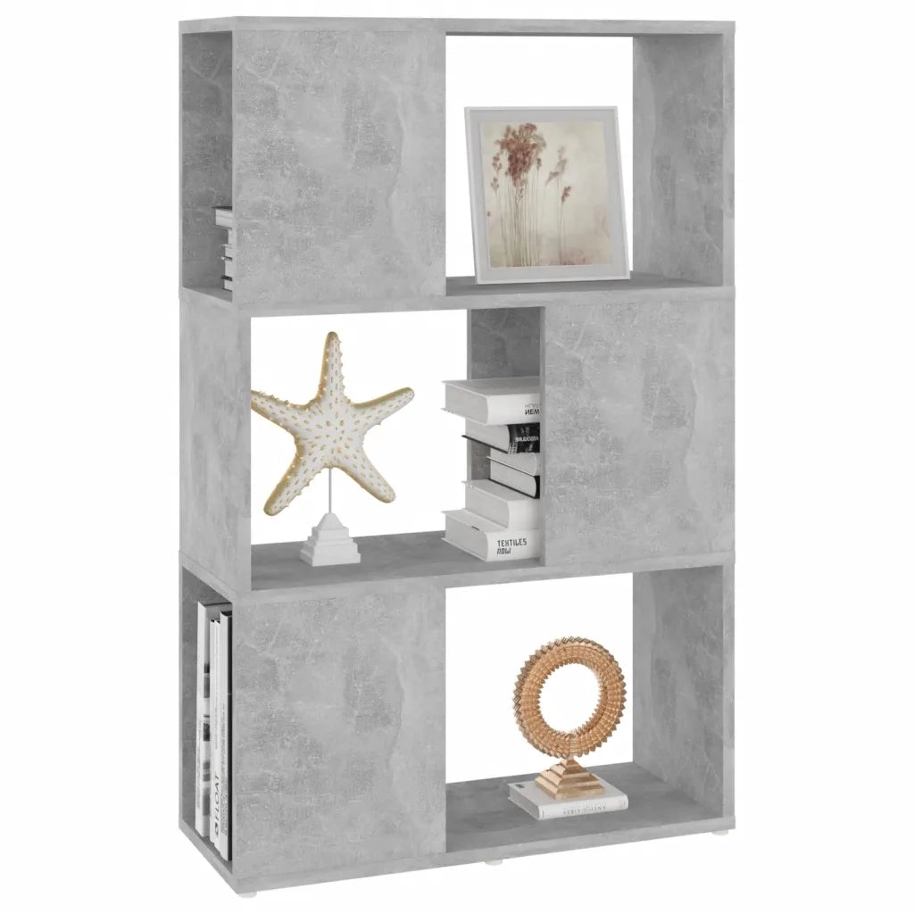Libreria/Divisorio Grigio Cemento 60x24x94 cm in Truciolato