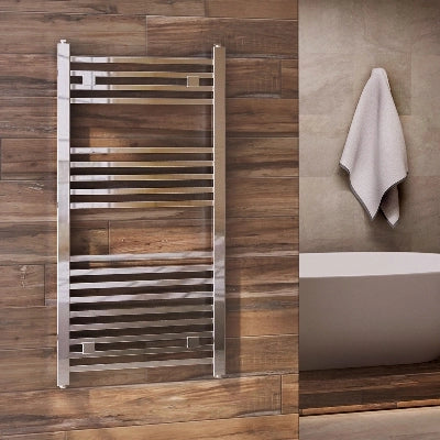Termoarredo da design 170x47 cm cromato con tubi quadrati AREZZO