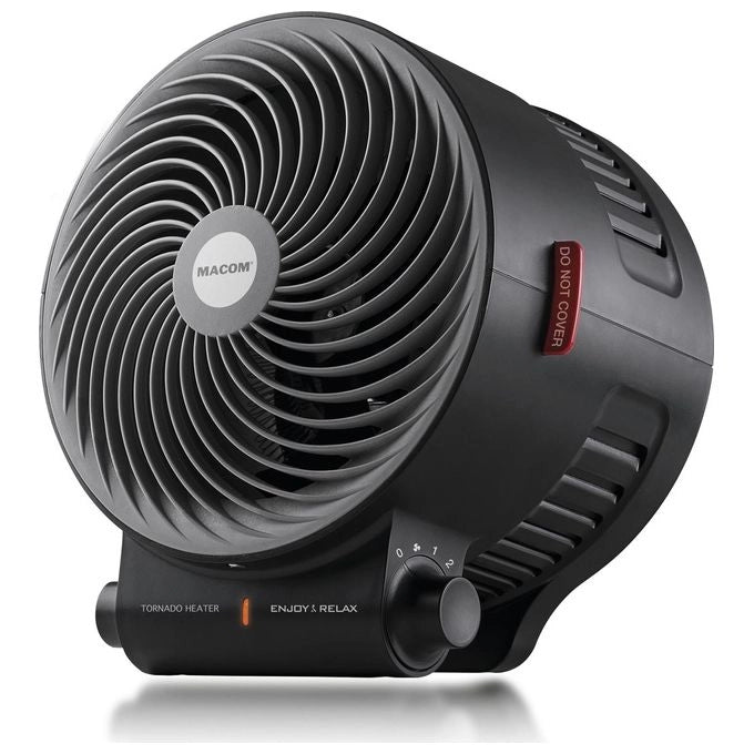 Macom Enjoy & Relax Tornado Interno Nero 2000 W Riscaldatore ambiente elettrico con ventilatore