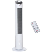 Ventilatore da Torre con Raffreddamento ad Acqua e Telecomando ¨C zephmum ¨C Bianco 30x30x100.8 cm