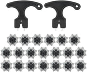 Golfnoppe da 20 pezzi - Antiscivolo - Sostituzione Spicchi da Golf - TPU - Assorbimento dell'Impatto - Sostenibile - Facile da Sostituire
