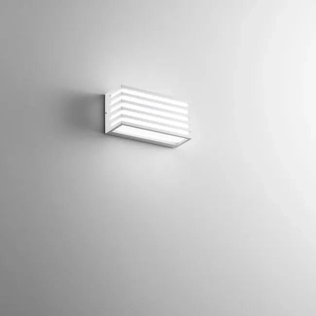 APPLIQUE BIEMISSIONE LED DUKROT BIANCA 12W<br />1440LM CCT IP54 CCT 22X8X11CM