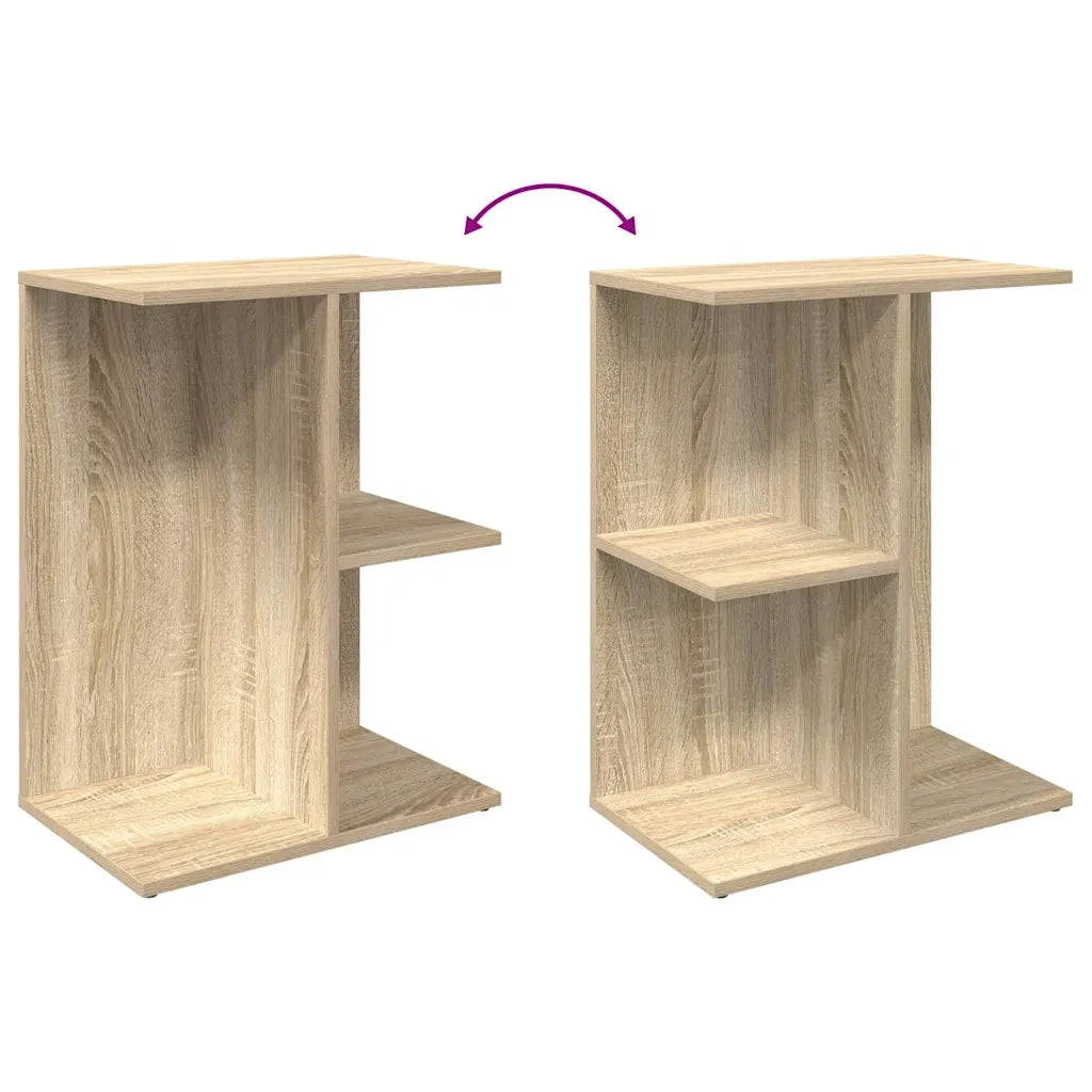 Comodini 2 pz-Set di 2 Tavolino da notte Rovere Sonoma 46,5x29x61 cm in Legno Multistrato