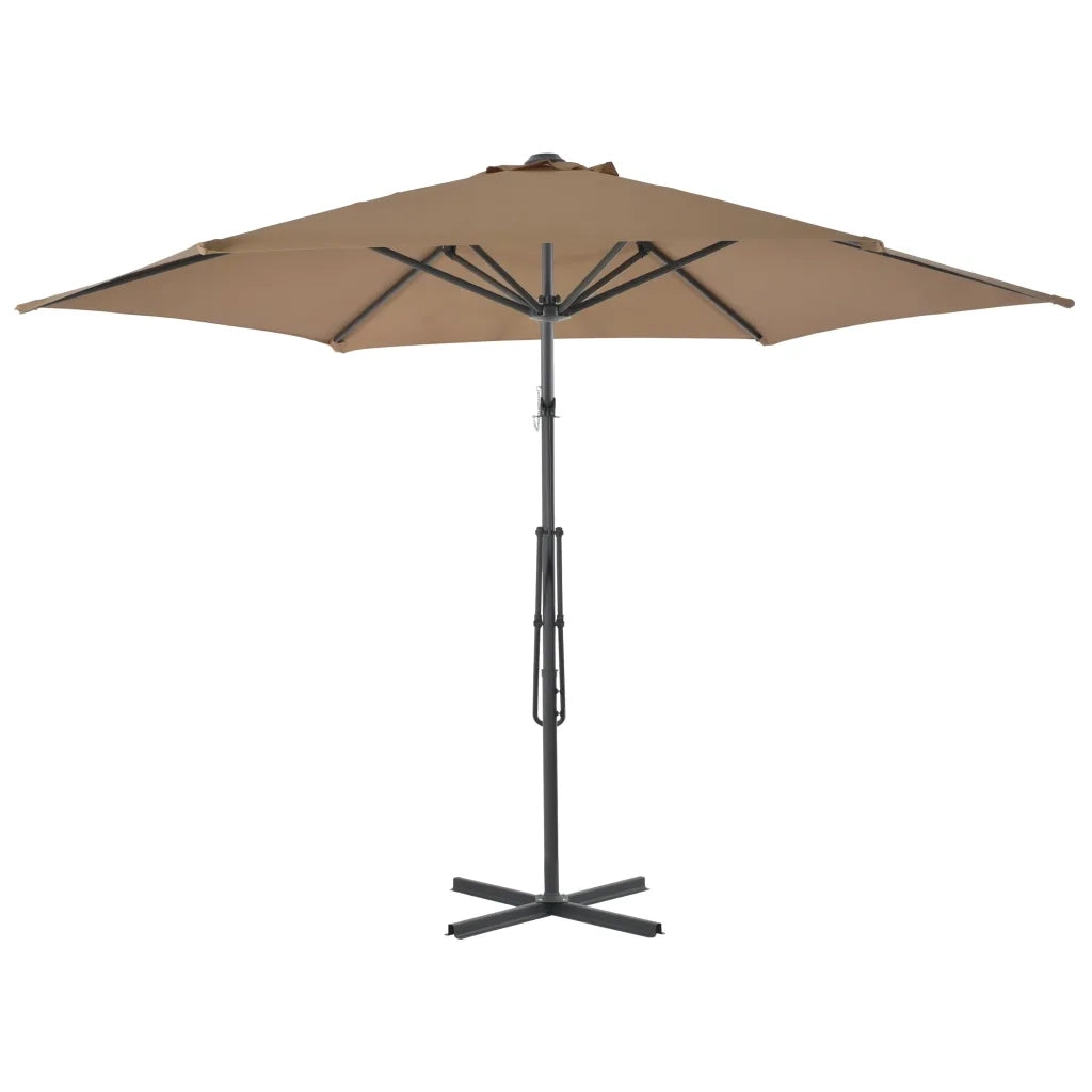 Ombrellone da Esterni con Palo in Acciaio 300 cm Grigio Talpa cod mxl 15627