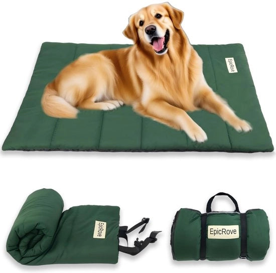 Deck per cane impermeabile per viaggi – Tappeto antiscivolo per cani 110×68cm, Cuscino per cani lavabile – Cuscino comodo per esterno, viaggi e bagagliaio per cani e gatti (Verde)