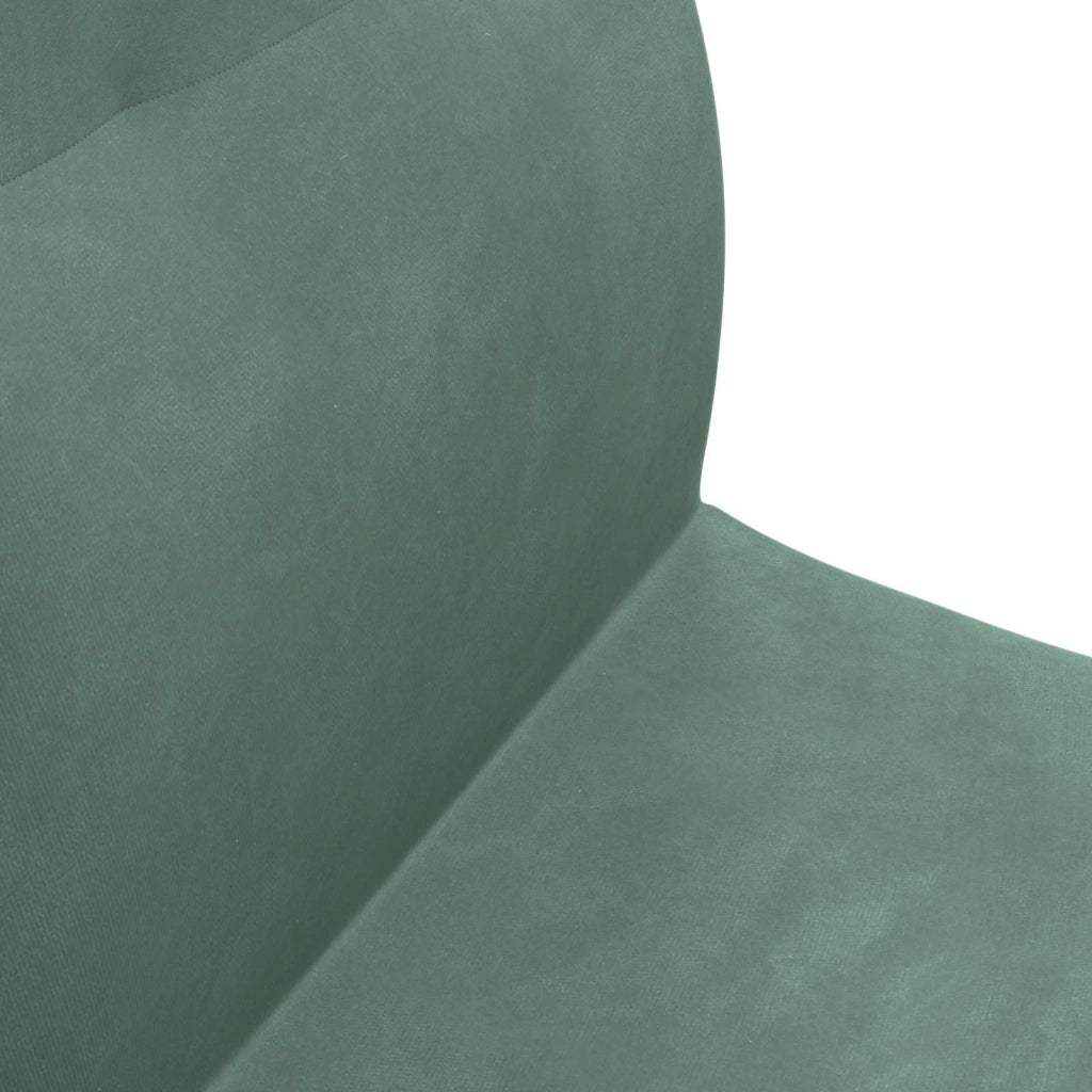 Sedia a pavimento regolabile Verde Mare Velluto