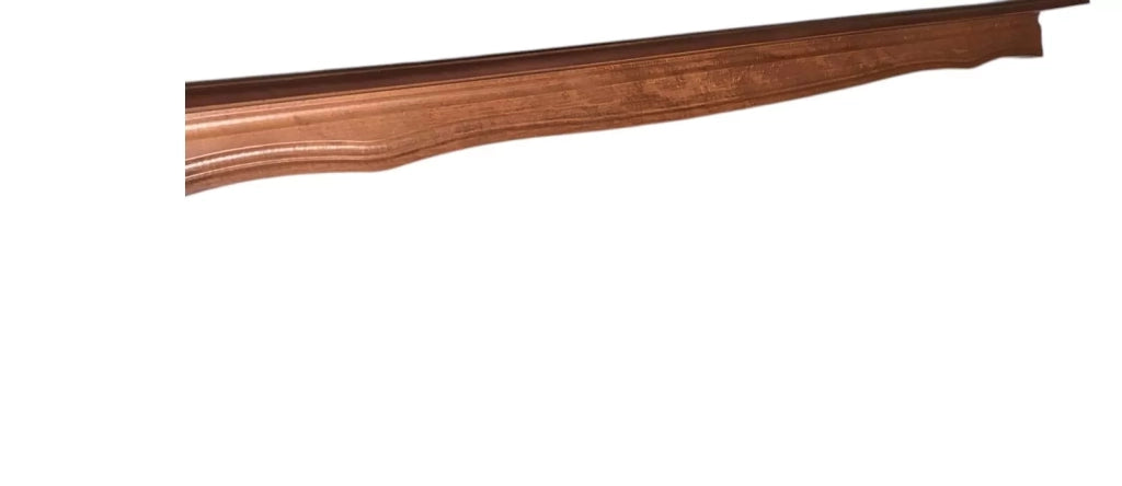 Tavolino rettangolare da salotto in legno con fregi foglia oro - Mobili 2G