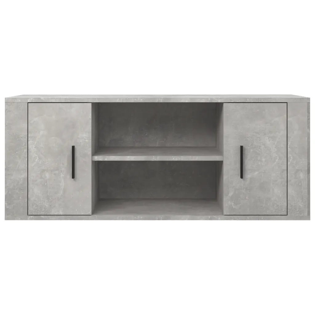 Mobile per TV Grigio Cemento 100x35x40 cm Legno Multistrato 823095