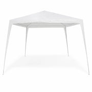 Gazebo da Giardino 3x3 Impermeabile Struttura Metallo Bianco per Campeggio Fiere Eventi