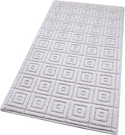 Tappeto Cucina 3D Antiscivolo Tinta Unita Assorbente Grigio 57x40 cm