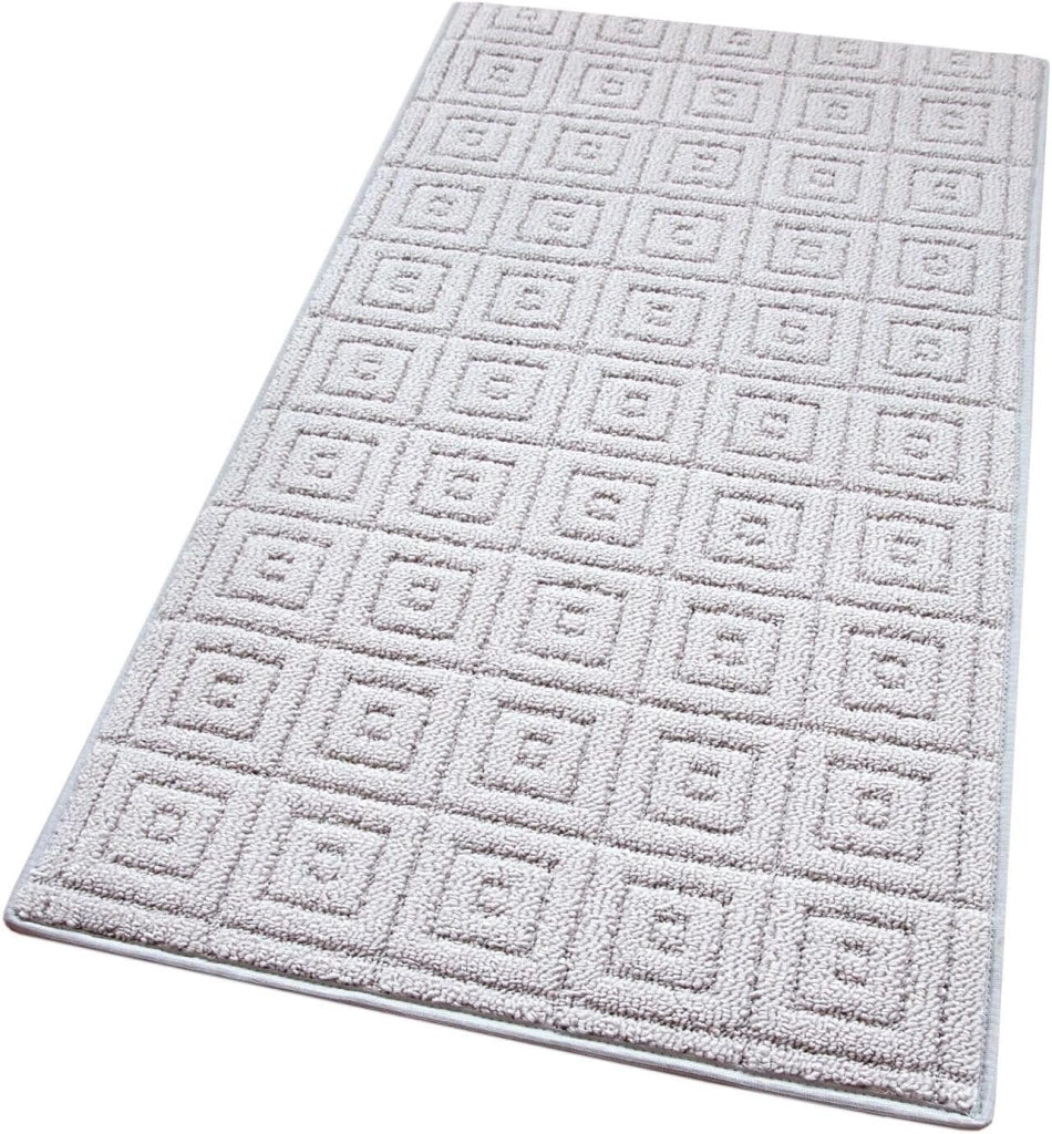 Tappeto Cucina 3D Antiscivolo Tinta Unita Assorbente Grigio 57x40 cm