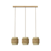 Vicco Lampada a sospensione 3pcs Rattan/crema 70 x 120 cm