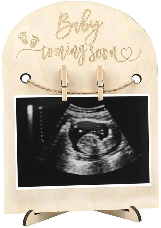 Carte da annuncio del bambino - Fotolijst in legno - Bouts d'annonce de naissance - Regalo per papà/nonno/nonna - Il tuo momento - Progetto unico - Annunci di nascita