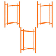 Cavalletti Porta Malta x3 750mm Acciaio Pieghevole con Kit di Fissaggio