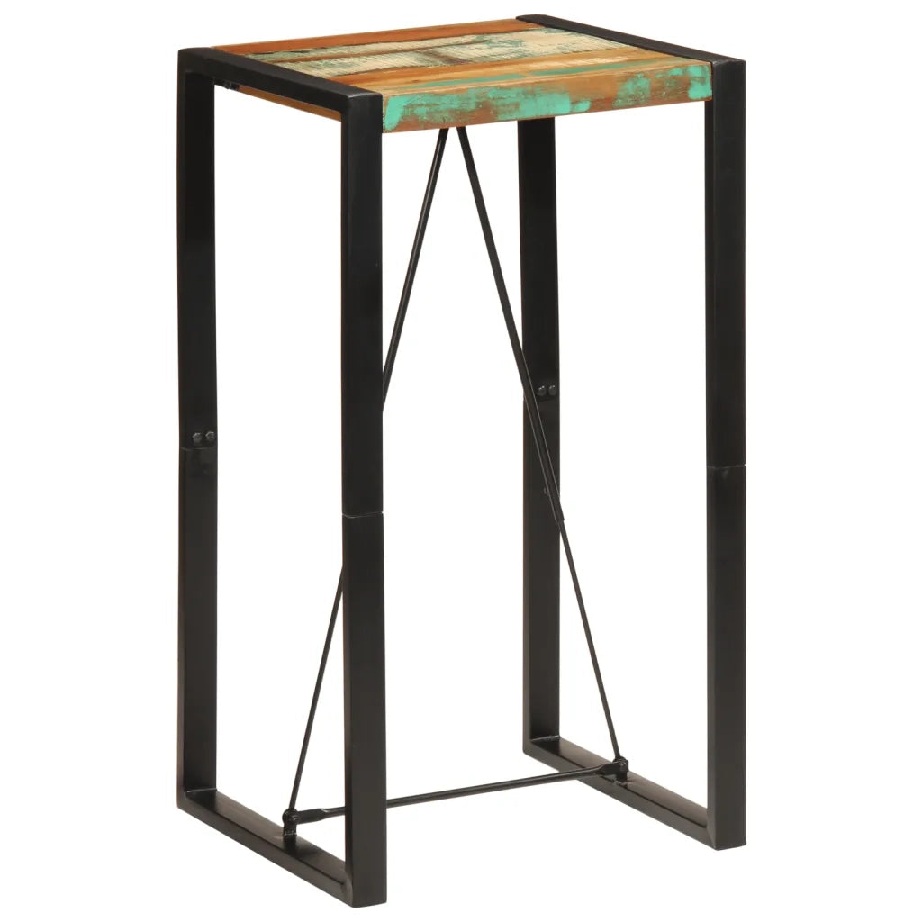 Tavolo da Bar 60x55x110 cm in Legno Massello di Recupero